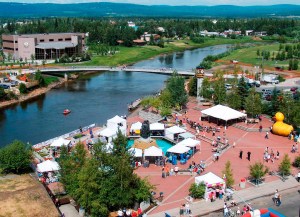 Golden Heart Park during the Midnight Sun Festival 2004